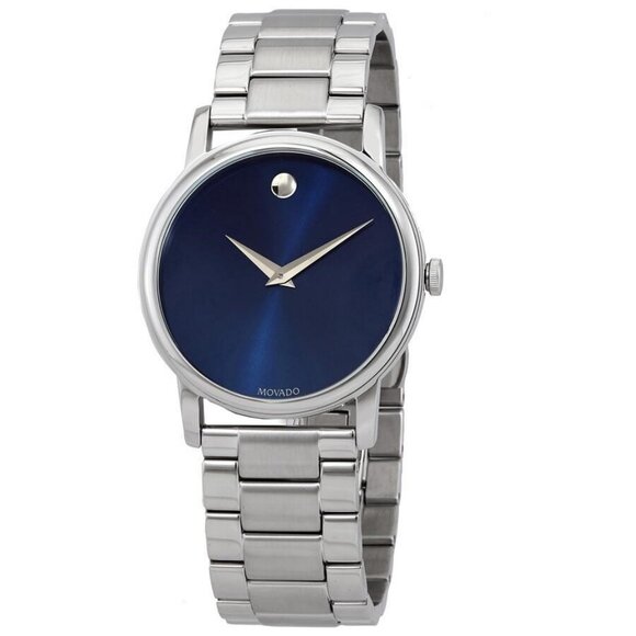 NWT Movado Fashion Men's Quartz Steel Authentic Watch - Picture 1 of 4